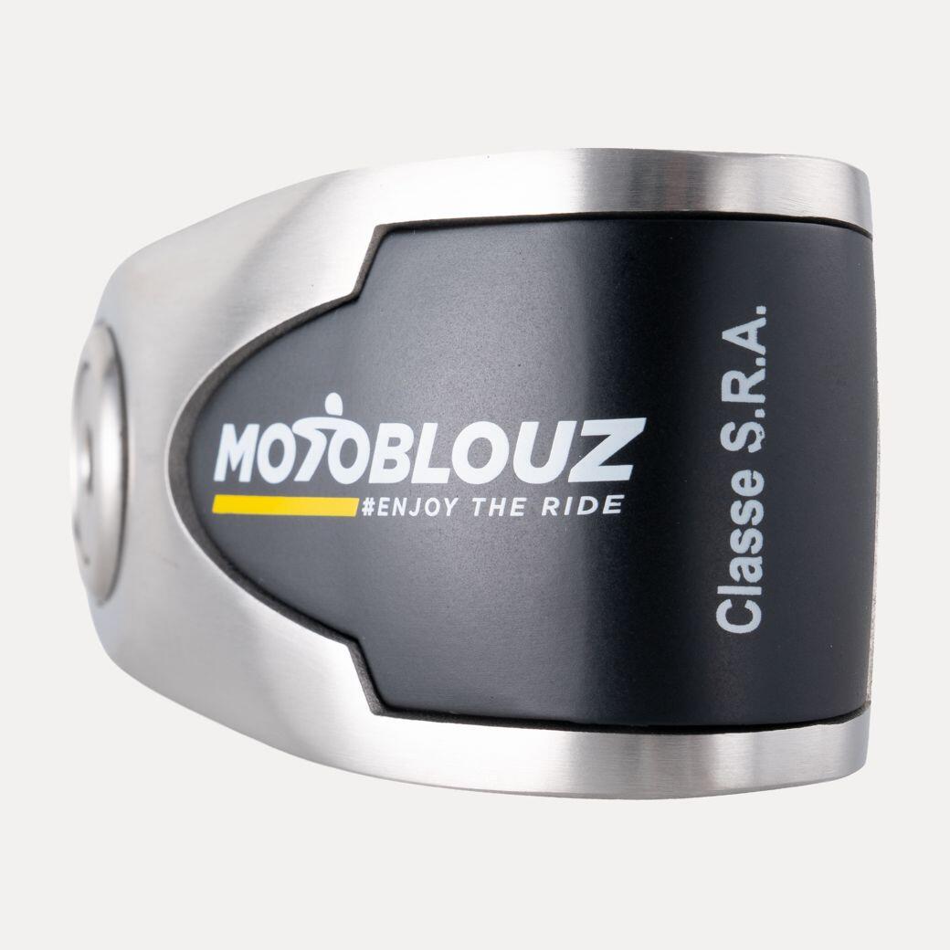 Antivol bloque-disque vélo haute sécurité certifié SRA Gris 3/6