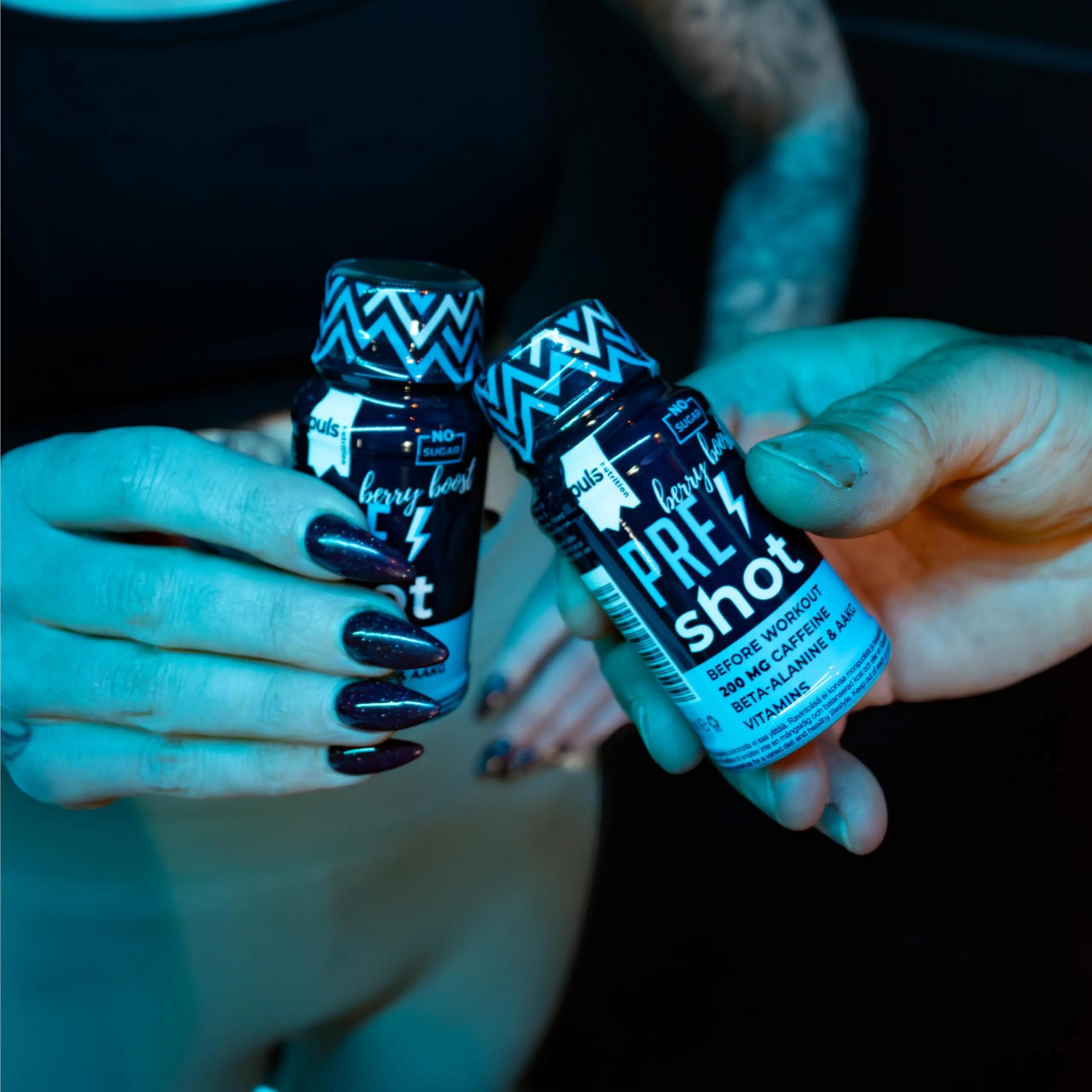 Pre-Workout Shot Berry Boost 12 x 60 ml – Booster met 200 mg koffeïne 3/7