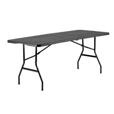 Brasq inklapbare vouwtafel - 180 x 70 cm - max. 100 kg - campingtafel - zwart