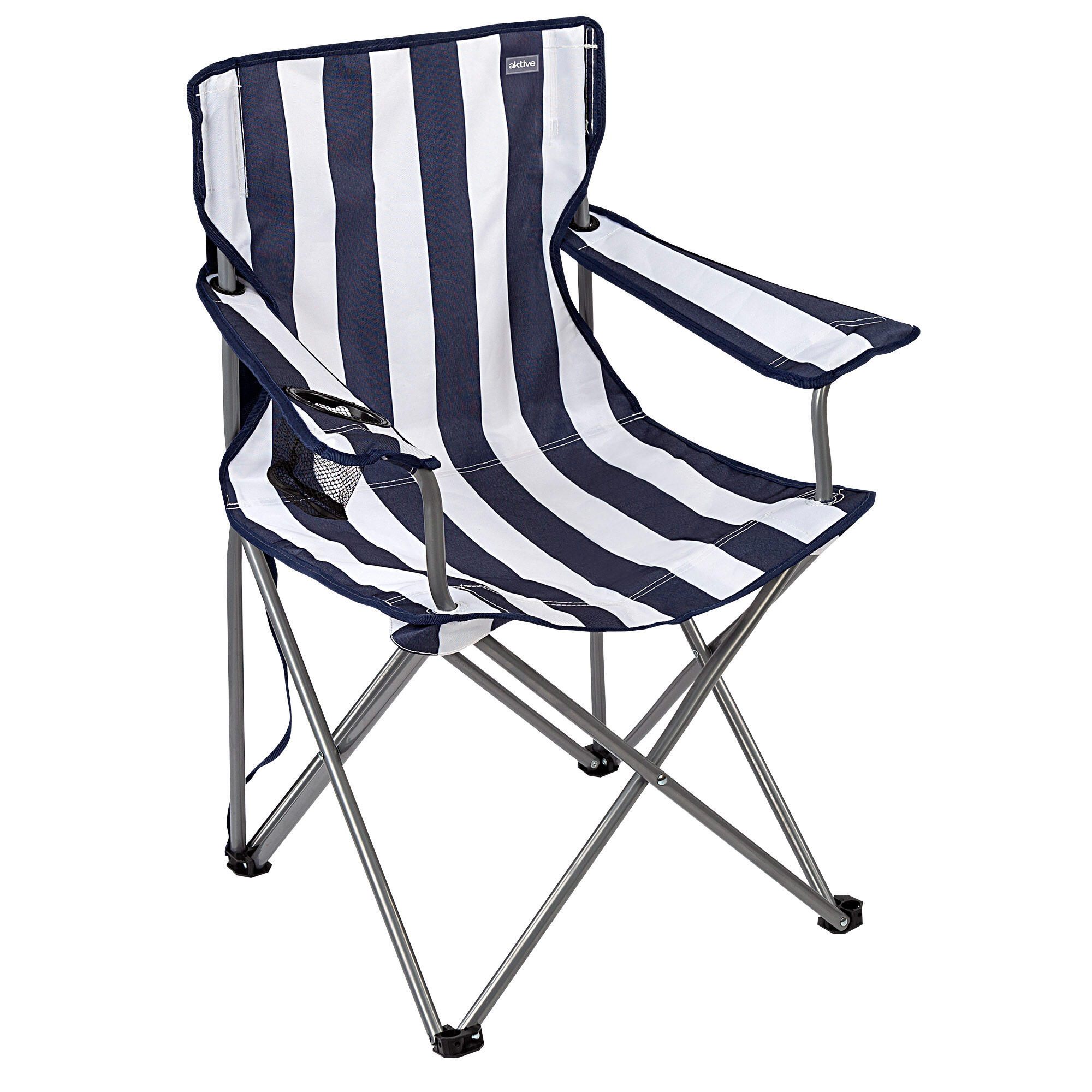 Pack 2 sillas camping 45x47x82 cm - rayas marineras 5/7