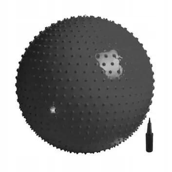 Ballon de gymnastique gonflable 65 cm - noir 5/6