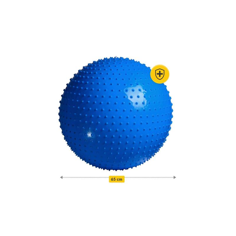 Minge gonflabilă de gimnastică 65 cm - albastru