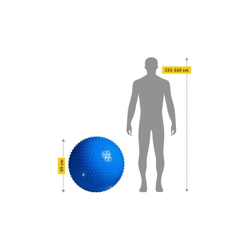 Minge gonflabilă de gimnastică 65 cm - albastru