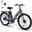 Bicicletă electrică urbană 27,5" 36V 12Ah, baterie detașabilă BK8SL