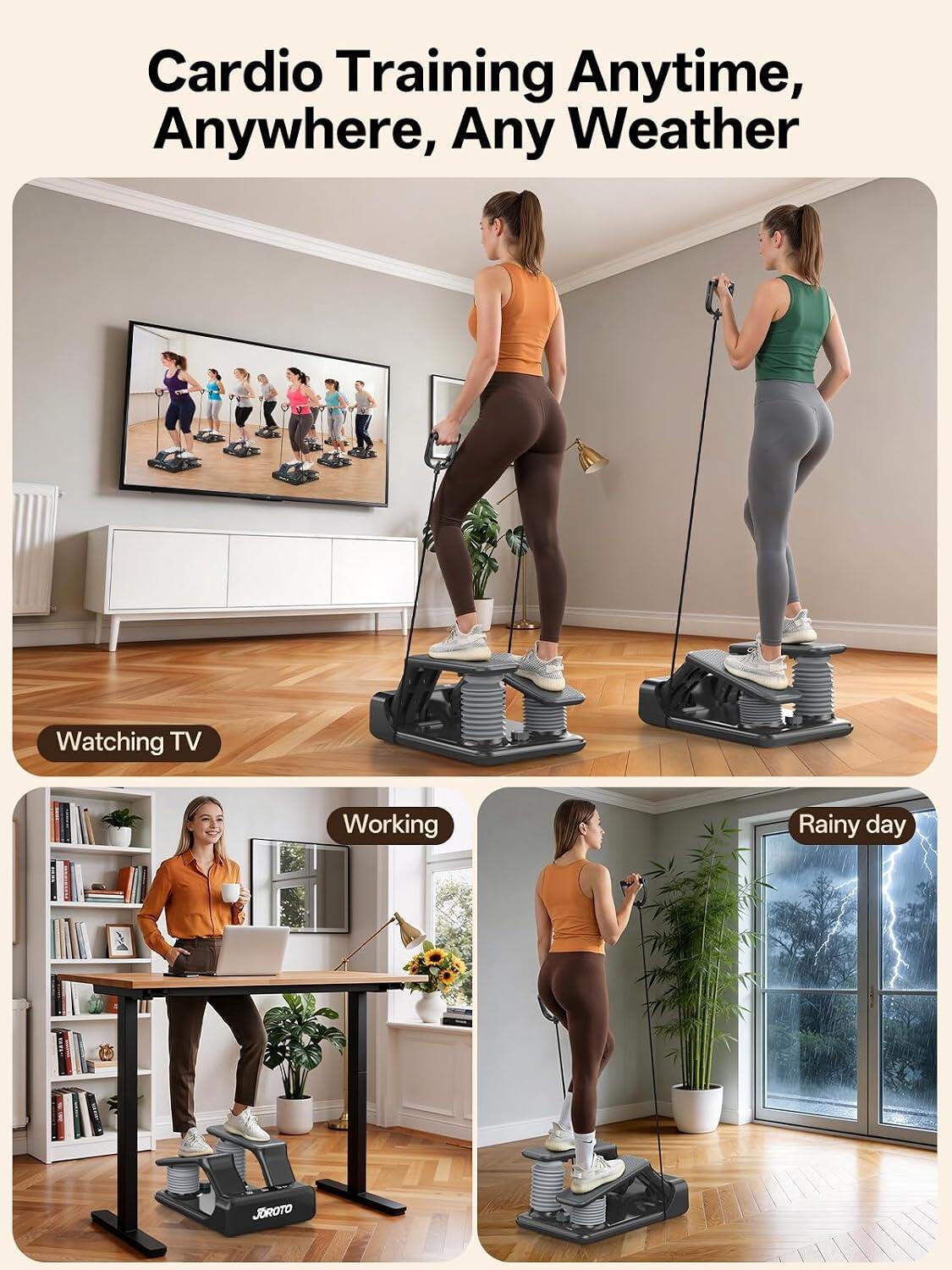 Stepper ad Aria JS300B Regolabile su 5 Livelli con Monitor LED, Portata 136 KG 7/14