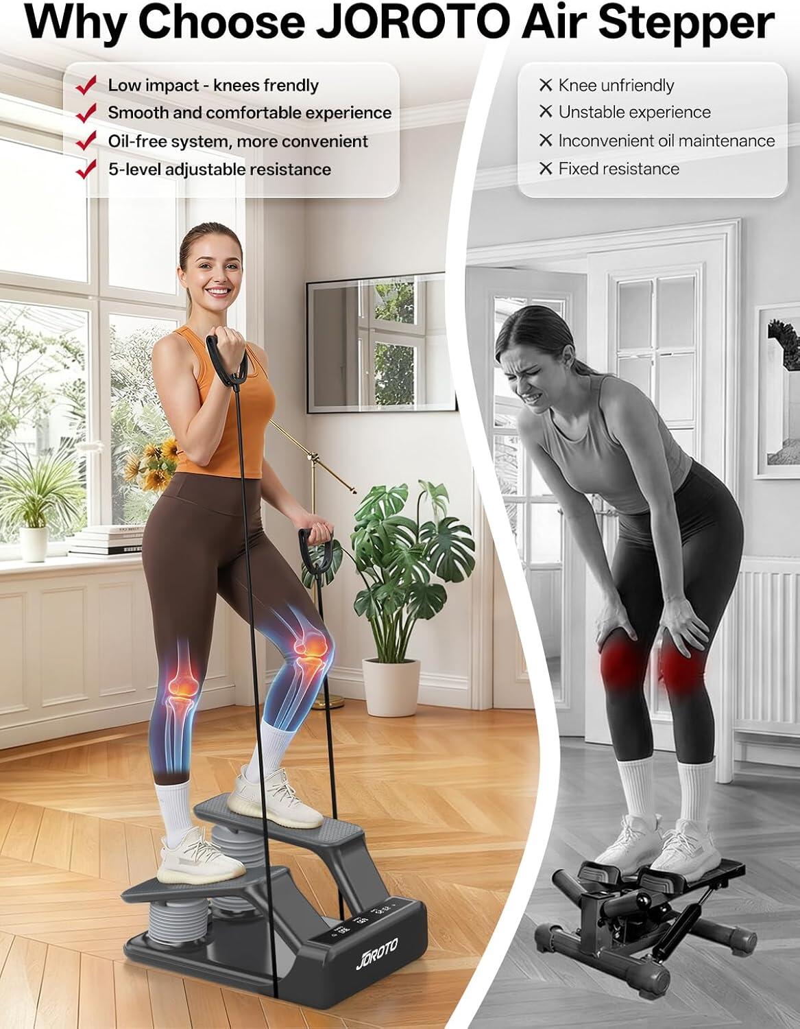 Stepper ad Aria JS300B Regolabile su 5 Livelli con Monitor LED, Portata 136 KG 6/14