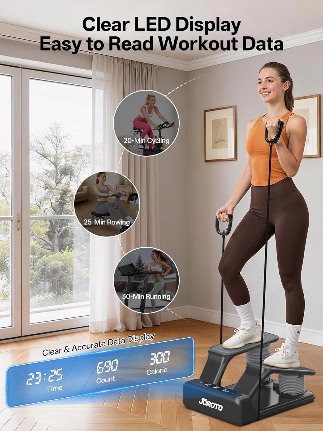 Stepper ad Aria JS300B Regolabile su 5 Livelli con Monitor LED, Portata 136 KG 3/14