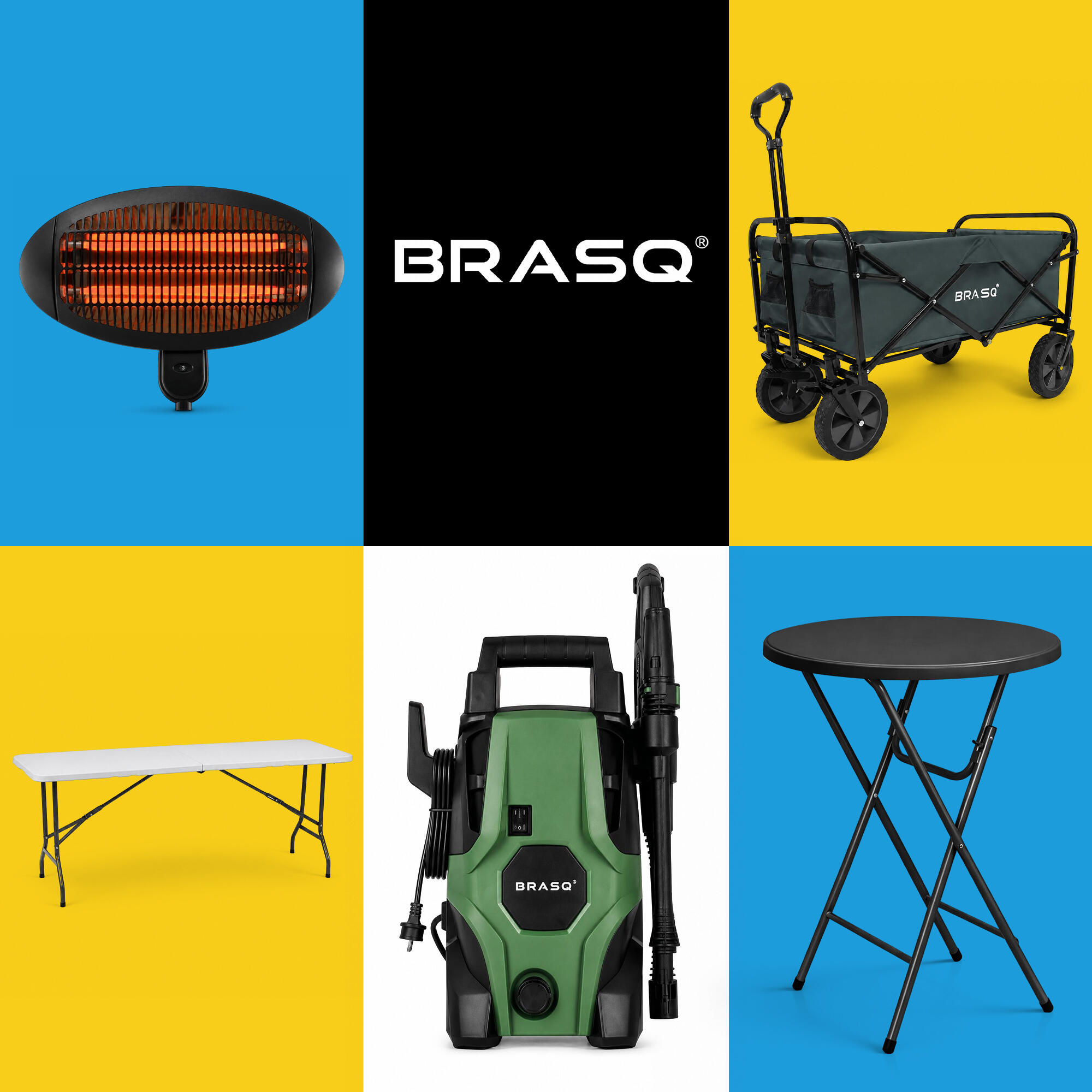 BRASQ Bolderkar Opvouwbaar - 100 Liter - 80 KG Draagkracht - Grijs 4/13
