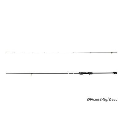 Lansetă Delphin BLACK CODE C.I.T. 244 cm, 2-9 g, negru mat