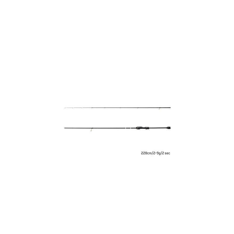 Lansetă Delphin BLACK CODE C.I.T. 244 cm, 2-9 g, negru mat