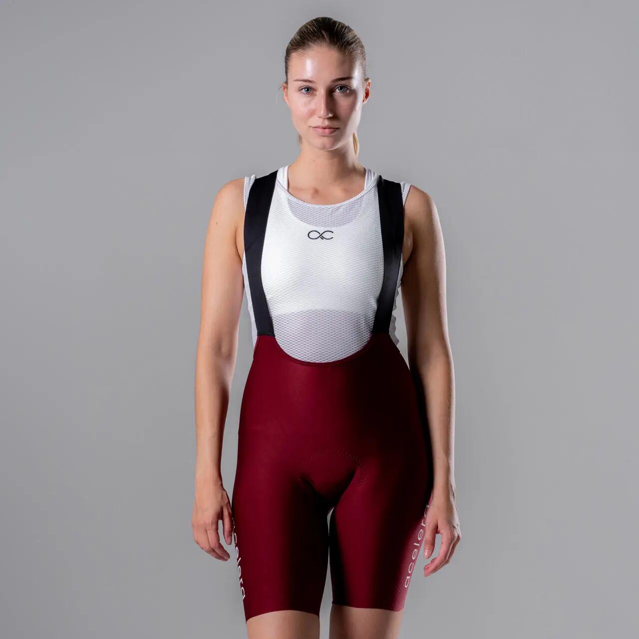 Intermediate Femme Cuissard court bretelles peau chamois 2/3