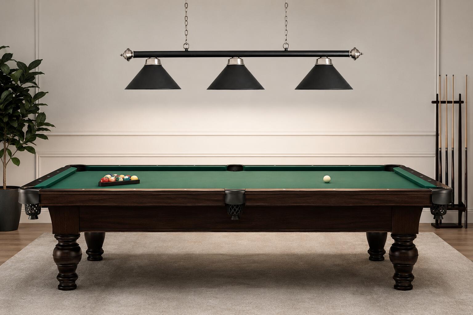 Lampe de billard avec 3 abat-jours - Noir mat 2/3