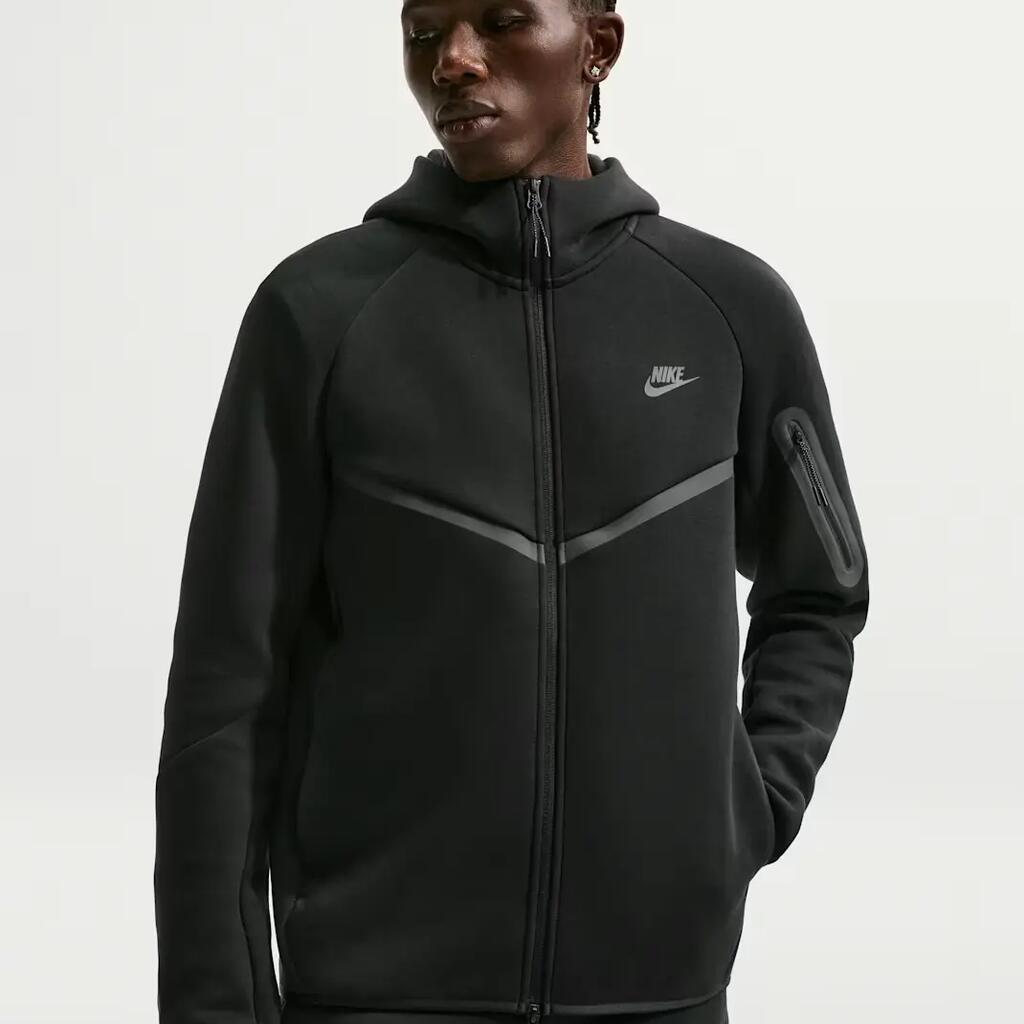 Full Zip Hoodie Tech Fleece Black - HV0949-010