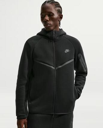 Bluza z Kapturem I Suwakiem Na Całej Długości Tech Fleece Rozmiar XL Czarny - H…
