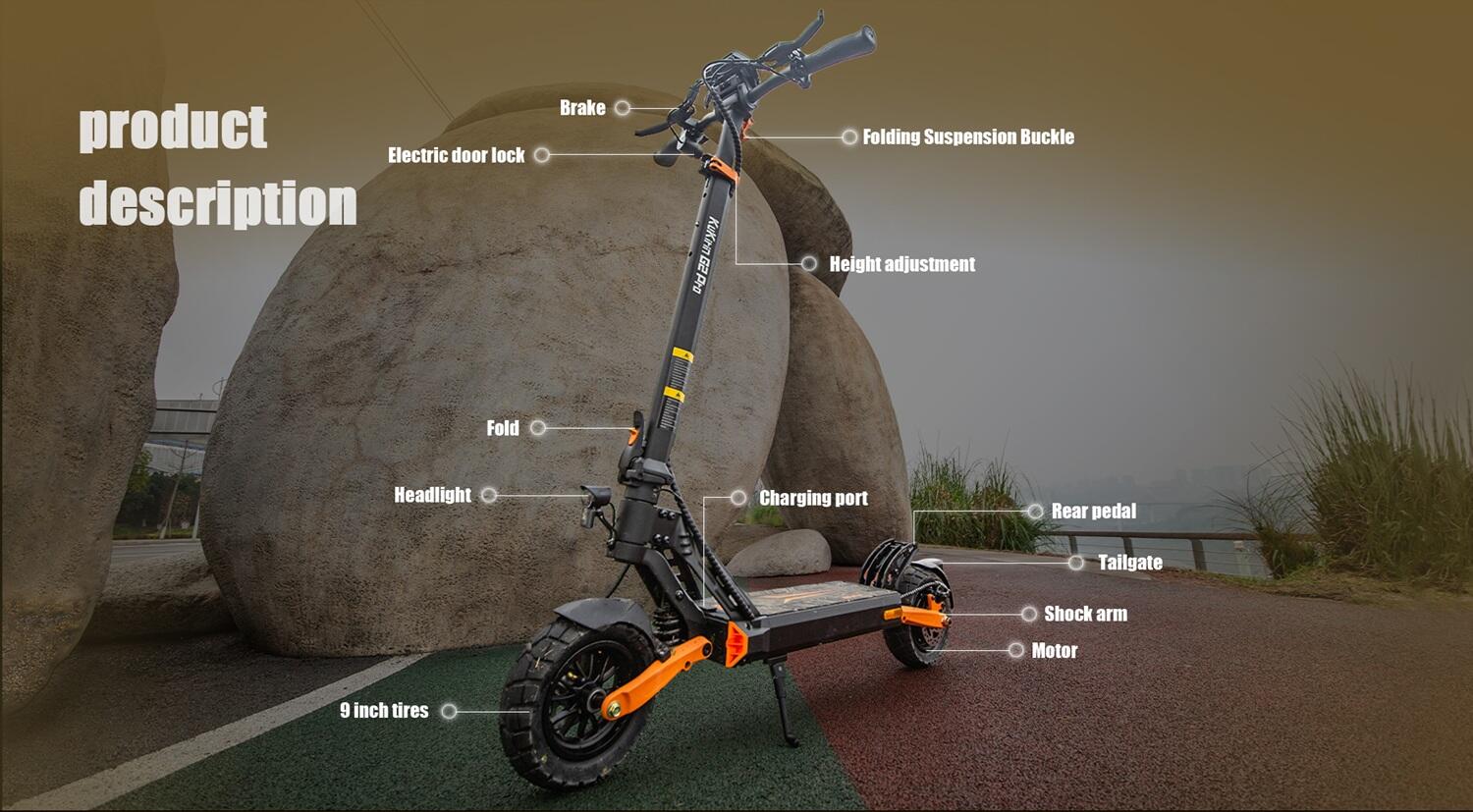 KuKirin G2 Pro VMP elektrische step 25 km/u lange actieradius 6/15