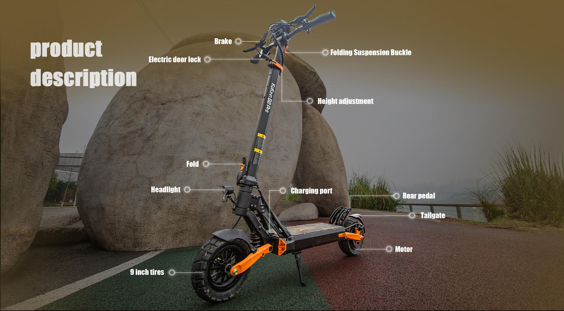 KuKirin G2 PRO ABE trottinette electrique 20 km/h longue autonomie 5/15