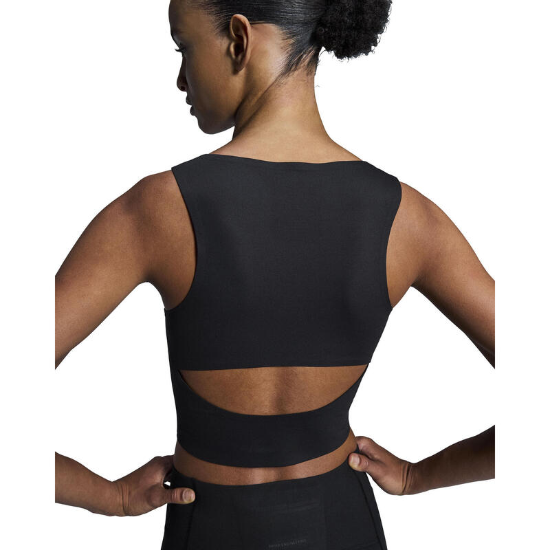 Bustiera - Studio Open Back Crop W - Black