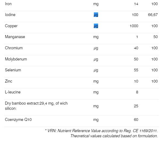 Suplemento alimentar – Vitaminas – Magnesium – Comprimidos 3/3