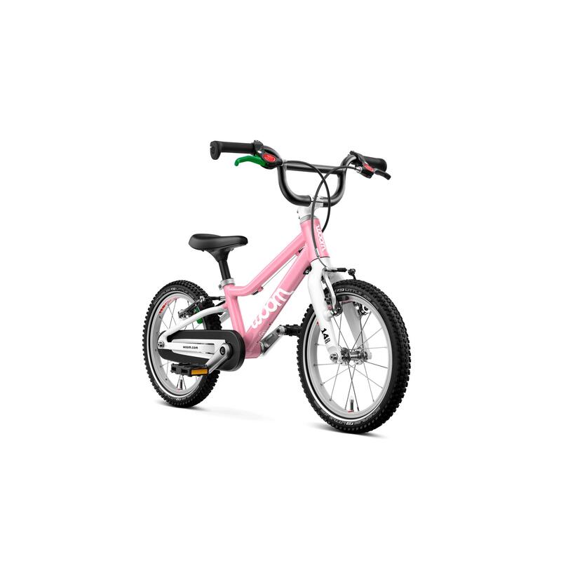 Bicicleta copii Woom 2 Go cu roti 14" roz pudra (powder pink)