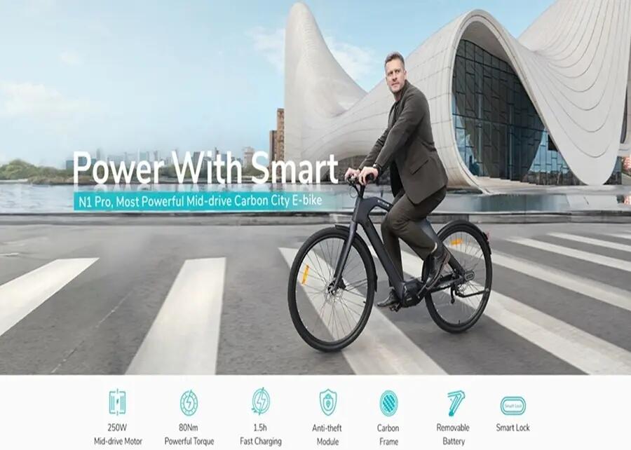 ENGWE-N1 PRO bici elettrica urbana lunga autonomia 8/12