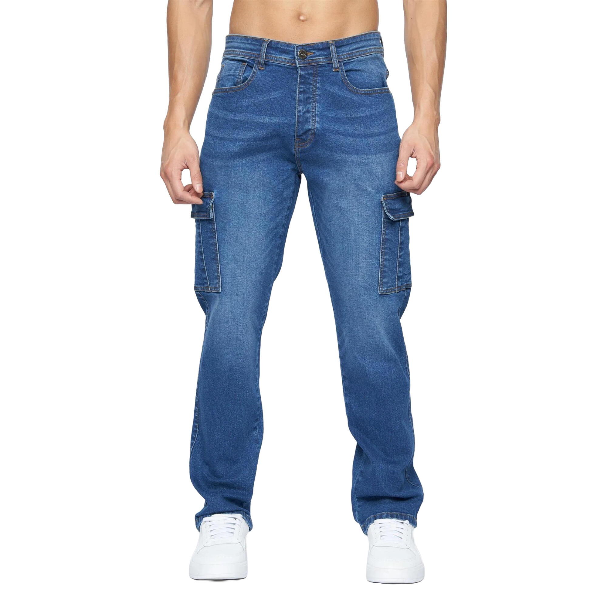 Crosshatch Mens Kremtap Cargo Jeans