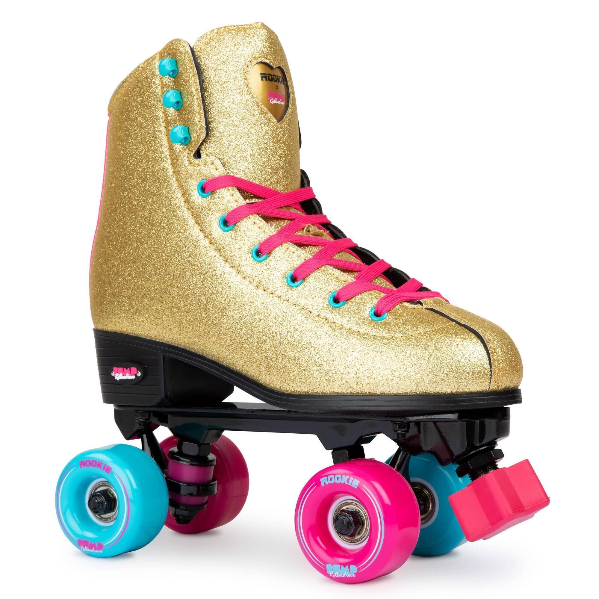 ROOKIE BUMP Rollerdisco Gold Quad Roller Skates