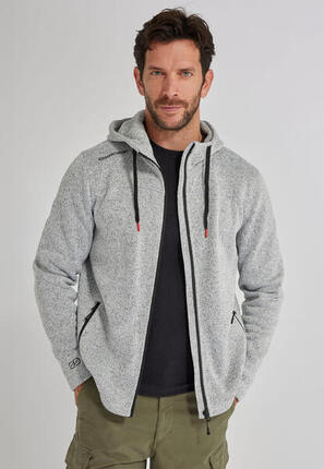 Veste polaire chaude avec capuche Homme-thermique Thermolactyl