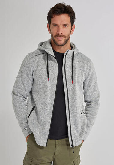 Veste polaire chaude avec capuche Homme-thermique Thermolactyl