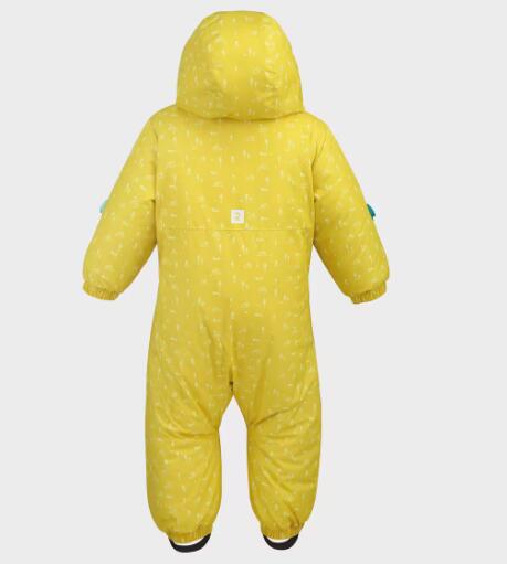 Segunda Vida - Fato de ski bebé quente 500 amarelo 2-3 Anos - Muito Bom 3/4