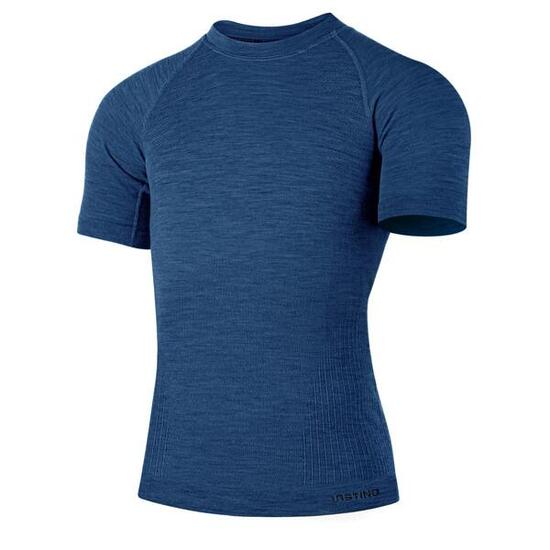Maglia intima uomo ciclismo manica corta senza cuciture 93% lana MABEL