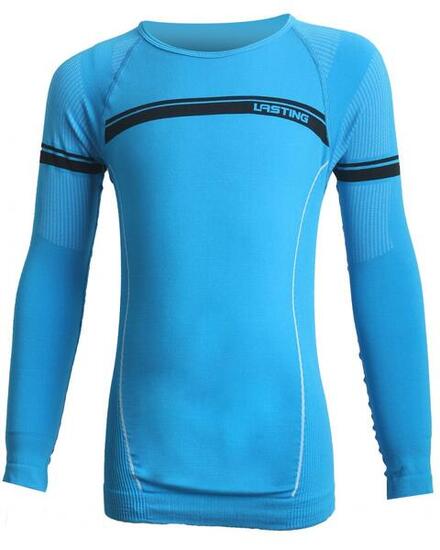 Kinderen - wielersport - lange mouwen onderlaag - antibacterieel - blauw