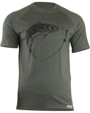 Merino thermoshirt voor heren SALMON