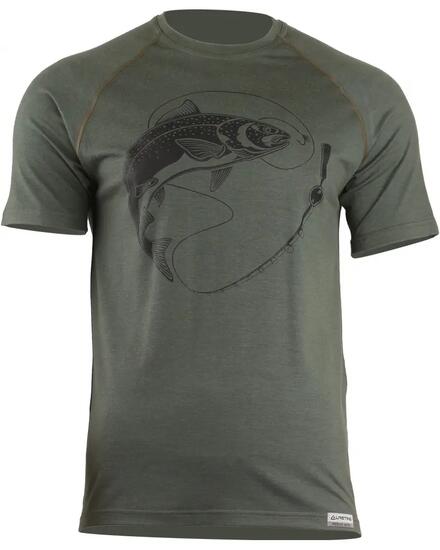 Merino thermoshirt voor heren SALMON