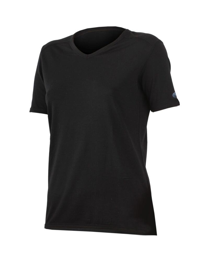 Maglia corta maniche - Ciclismo donna - Lana merino - rosso nero 1/1