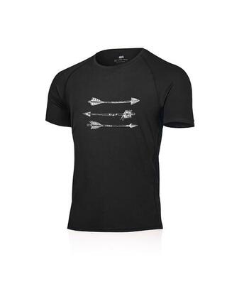 Uomo - Ciclismo - Maglia intima termica 100% lana merino - AROW - nero