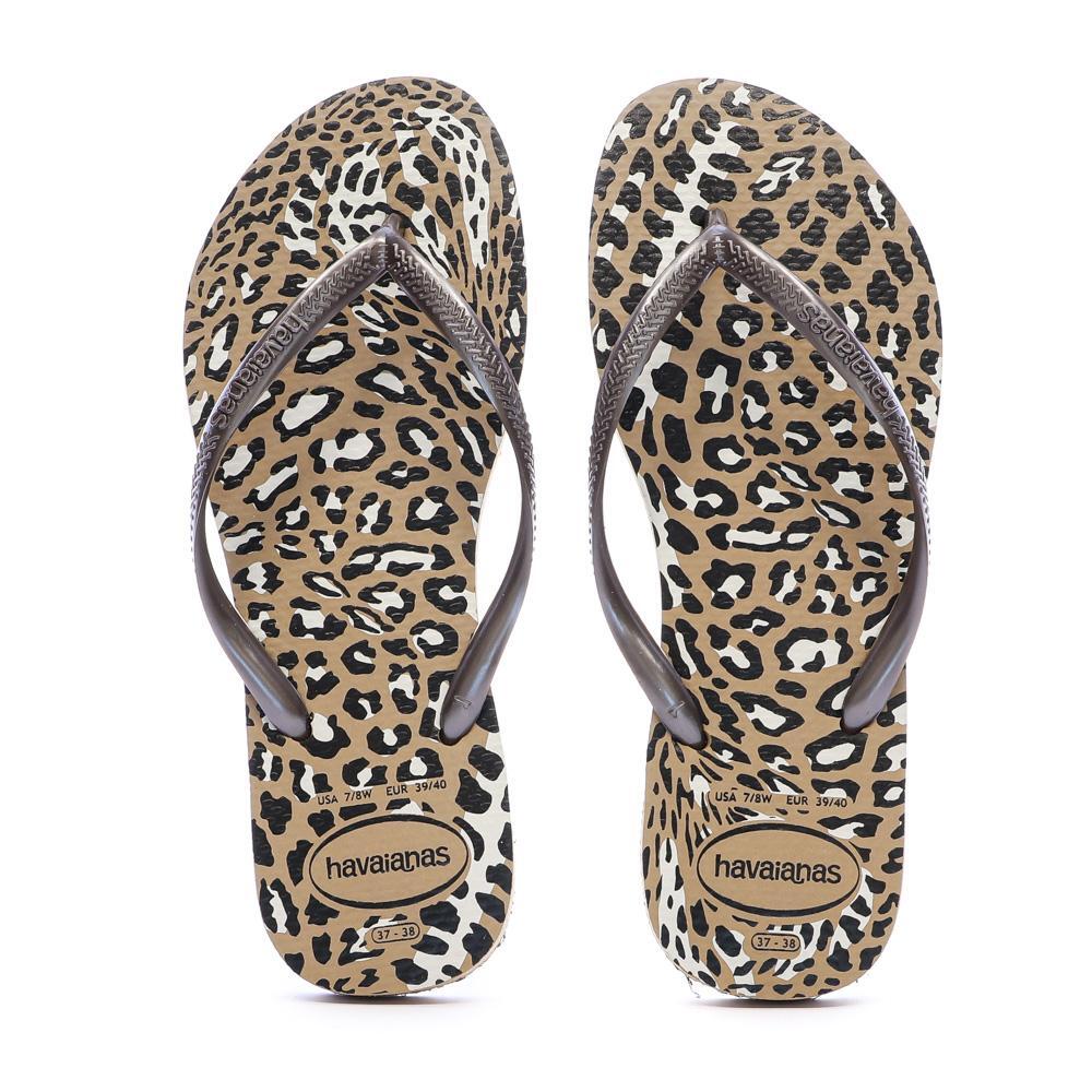 Tongs Marron Femme Havaianas Slim Animals Infradito 2/3