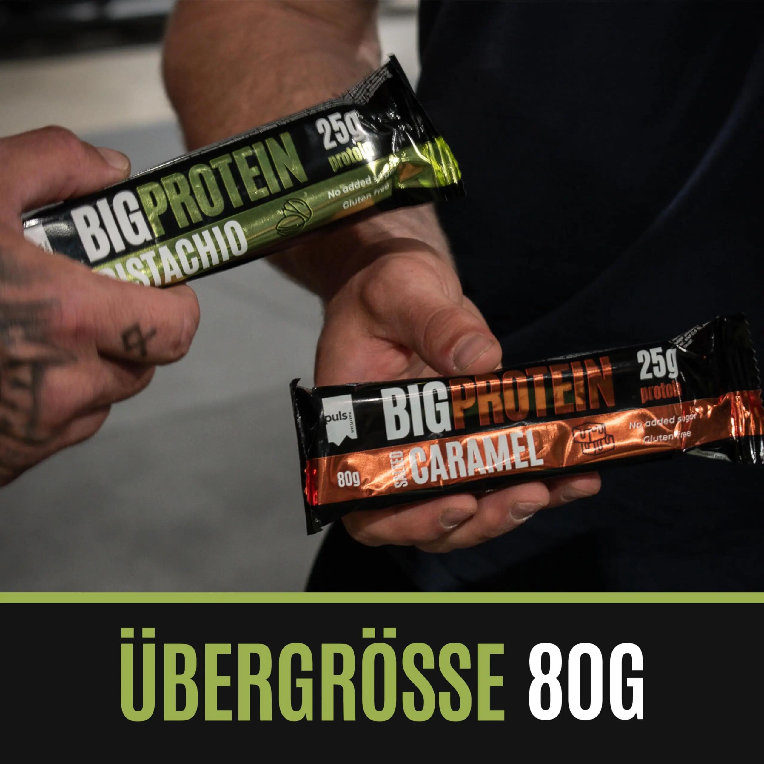 Big Protein reep – 25 g eiwit per reep – gezouten karamel 12 × 5/6