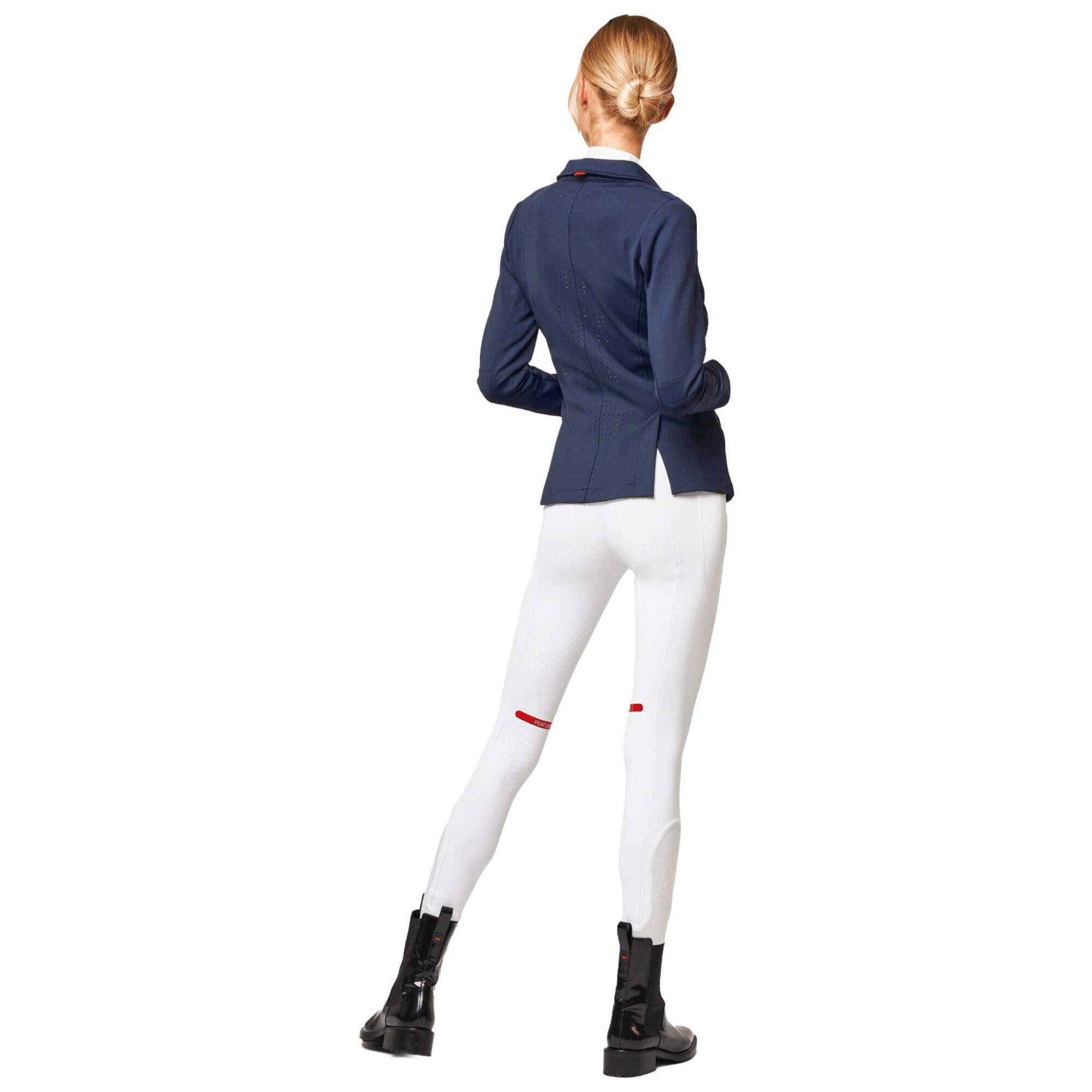 Veste de concours d'équitation full zip élastique femme eaSt Pro Performance Cla 3/4