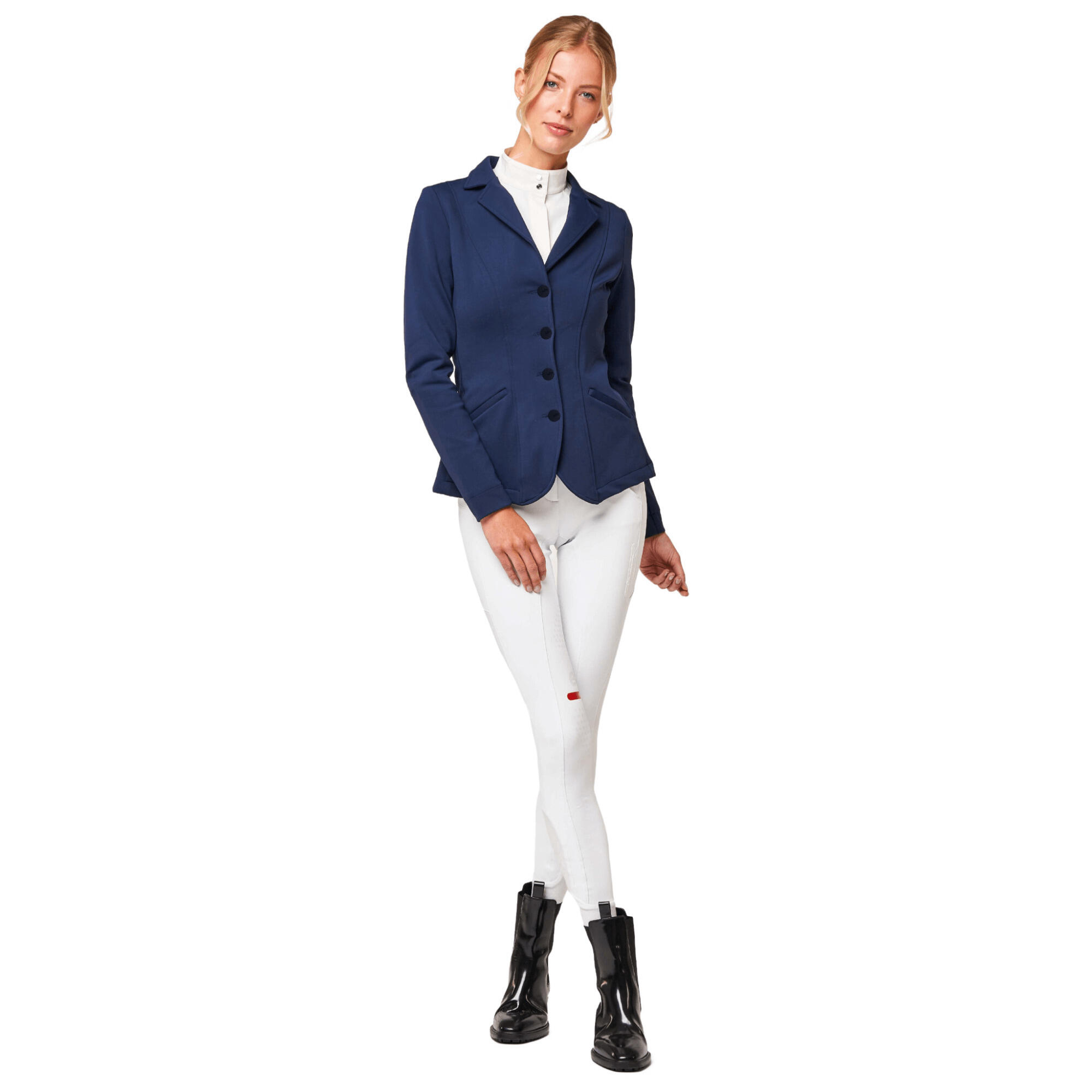 Veste de concours d'équitation full zip élastique femme eaSt Pro Performance Cla 2/4