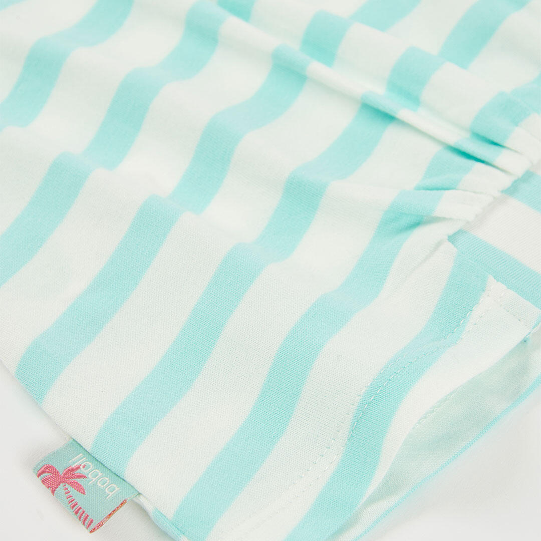 Camiseta de algodón para niña de rayas con estampado de piña 4/4