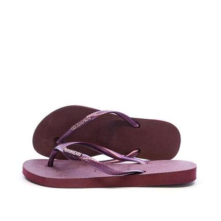 Tongs Violet Femme Havaianas Slim Logo Infradito