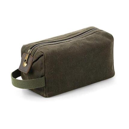 Trousse de toilette en toile cirée Quadra Heritage