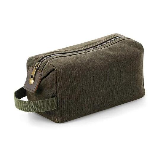 Trousse de toilette en toile cirée Quadra Heritage