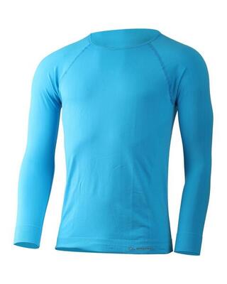 Uomo - Ciclismo - Maglia termica a maniche lunghe senza cuciture ioni d'argento
