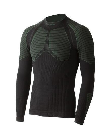 Homme - Vélo - Sous-vêtement thermique - Compression, 16 µm mérinos - noir