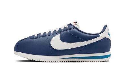 Zapatillas - Casual - Piel, clásicas - Cortez - Midnight/Blanco
