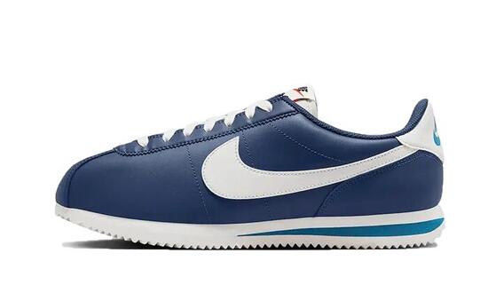 Zapatillas - Casual - Piel, clásicas - Cortez - Midnight/Blanco