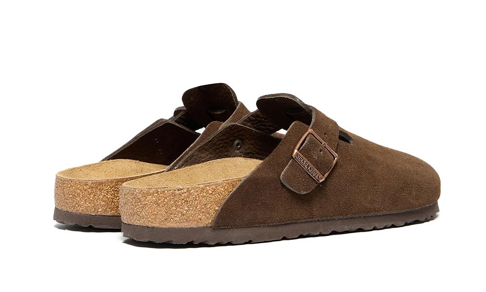 Zoccoli - unisex - plantare soft scamosciato - boston mocca 3/4