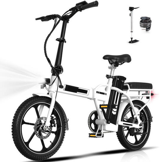 Vélo électrique pliant 16" 250W batterie amovible 36V 12Ah BK5S