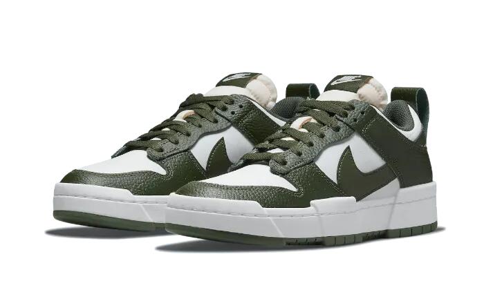 Schoenen-lifestyle-heren-dunk low disrupt-donkergroen/wit 2/3
